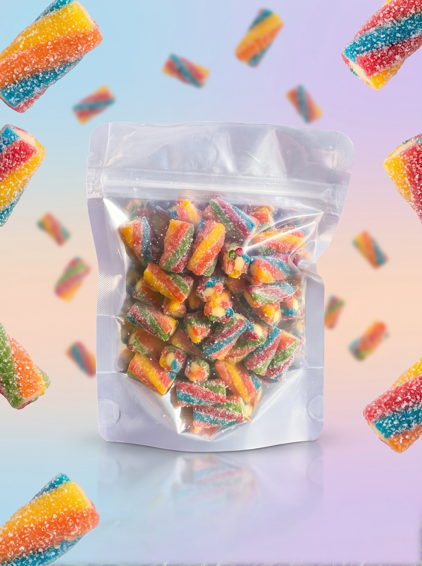Sour Rainbow Rolls (150g)